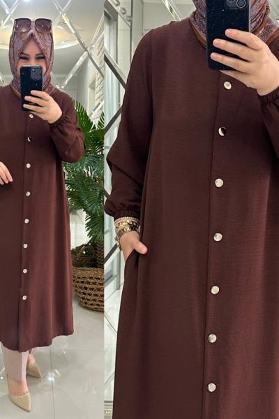 Ayfer kap ayrobin kumaş kahve