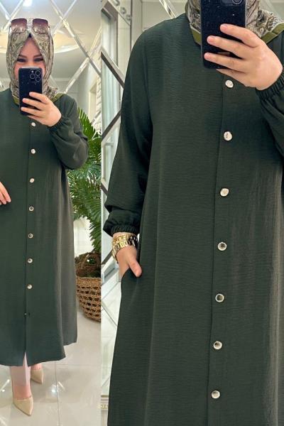 Ayfer kap ayrobin kumaş haki