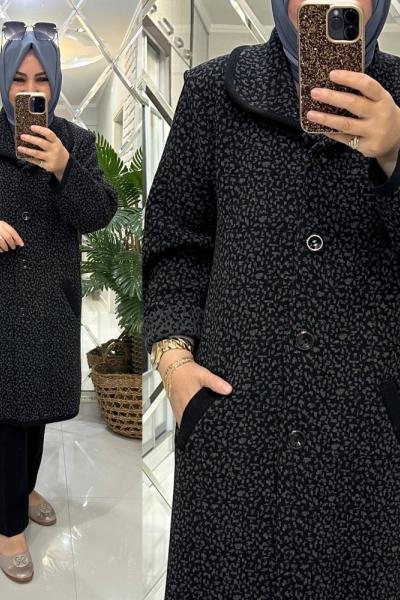 Berivan hırka kışlık kalın triko siyah