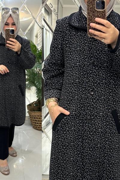 Berivan hırka kışlık kalın triko gri