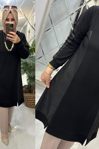 Berra tunik oyşo kumaş siyah