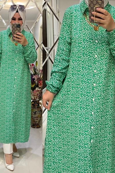 çıtır gömlek yeşil