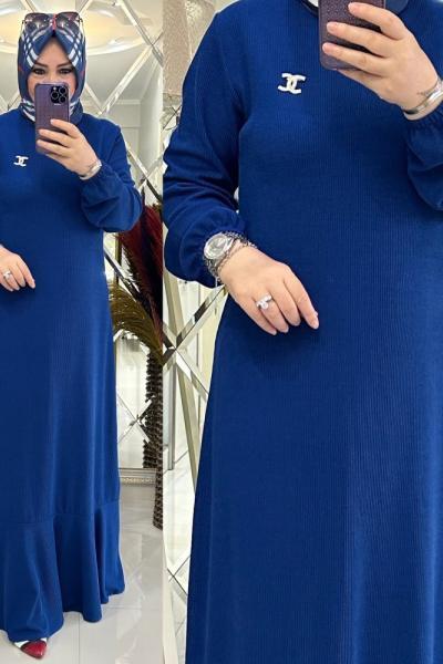 Derya elbise fitilli örme penye kumaş saks