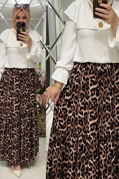 Fırfırlı Gömlek Beyaz