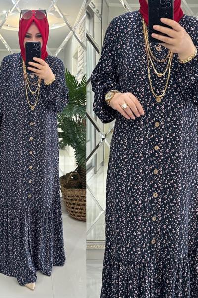 Gülşah elbise viskon kumaş laci