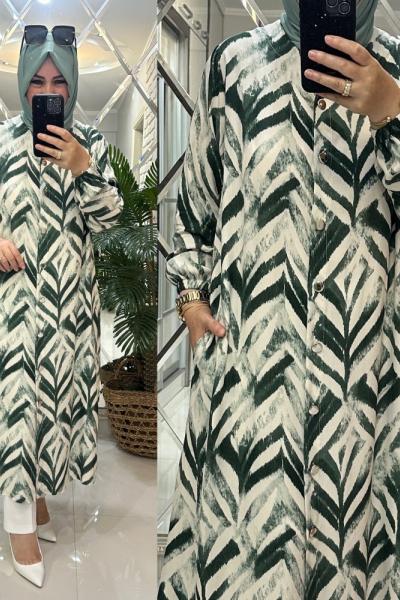 Günce kap viskon kumaş yeşil