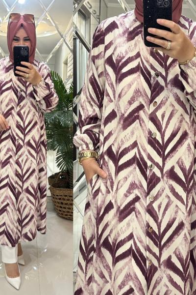 Günce kap viskon kumaş mor