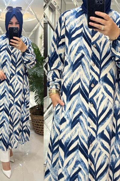 Günce kap viskon kumaş mavi