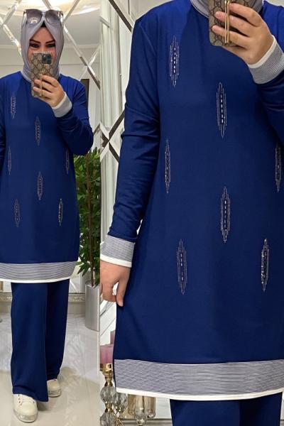 İki iplik penye takım sümbül saks