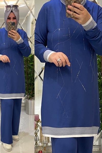 Işıl İki İplik Penye Takım Mavi