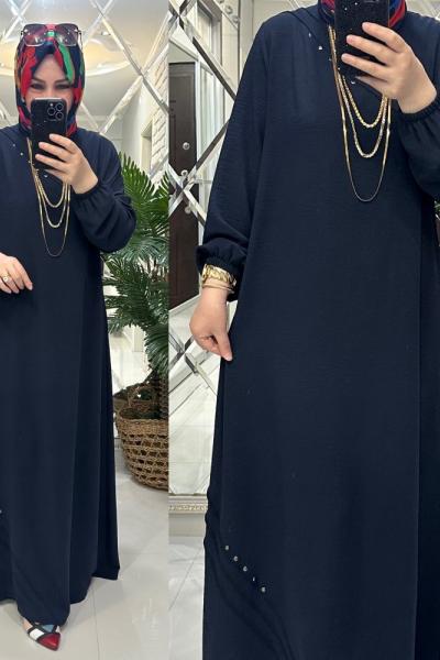 Lamia elbise ayrobin kumaş laci