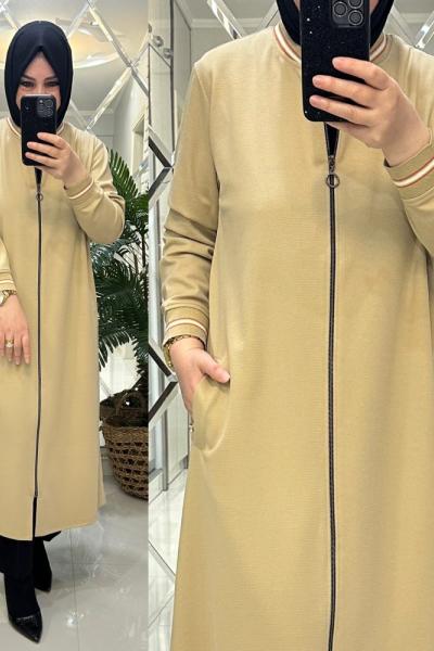 Meral kap petek kumaş krem