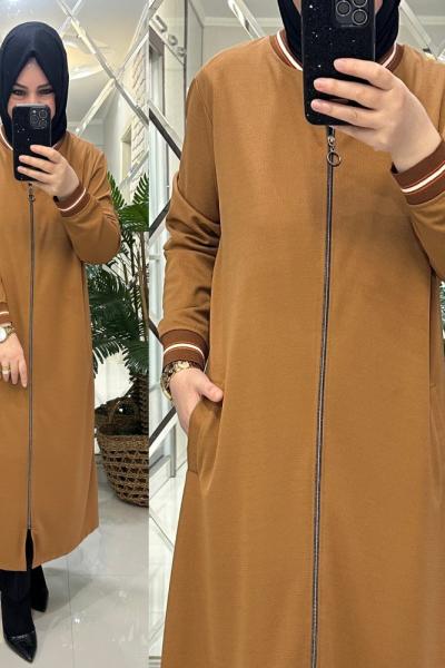 Meral kap petek kumaş tarçın