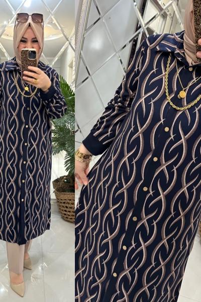 Nazlı gömlek örme penye kumaş laci