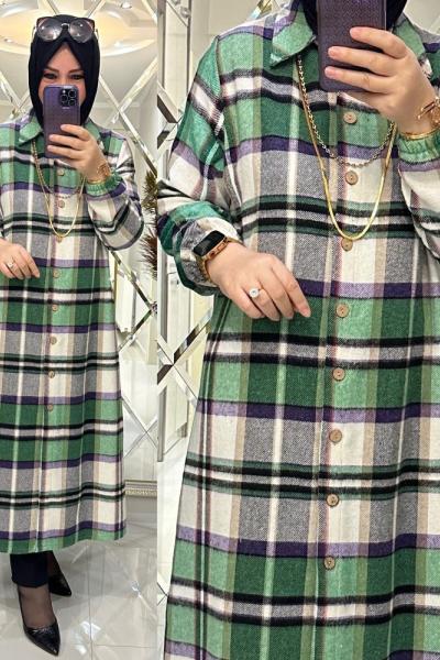 Oduncu gömlek yeşil