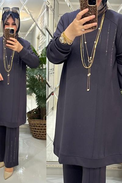 Özge takım oyşo kumaş füme