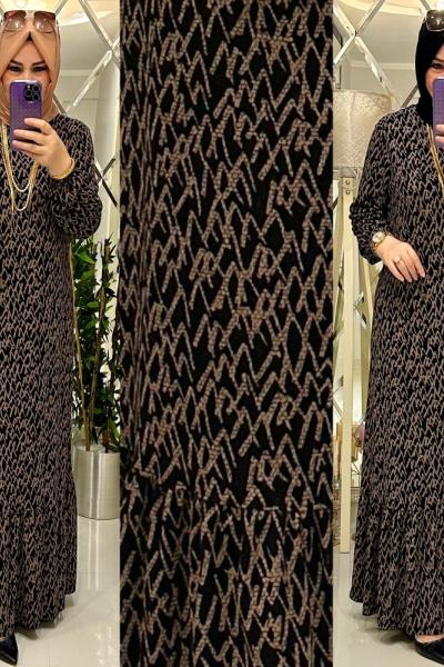 Sûre elbise örme krep penye kumaş