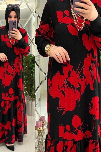 Seren Bürümcük Elb Siyah/Kırmızı