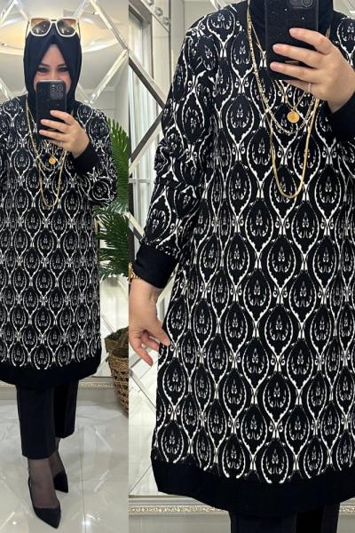 Seyran tunik fitilli bürümcük kumaş beyazlı