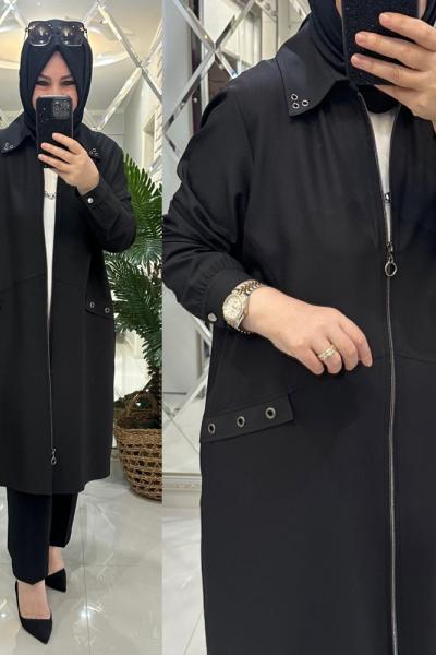 Tanem kap krep kumaş siyah