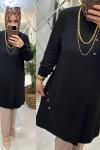 Tülin tunik oyşo penye kumaş siyah