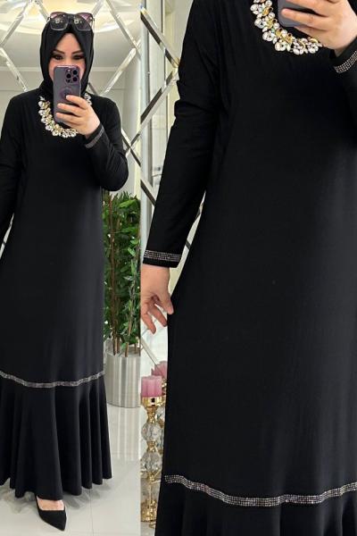 Viray Sandy Kumaş Abiye Elbise