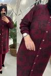 Yaren takım oyşo kumaş bordo