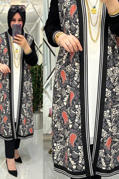 Yaren yazlık sandy/krep hırka