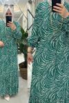 Yeliz elbise viskon kumaş mint