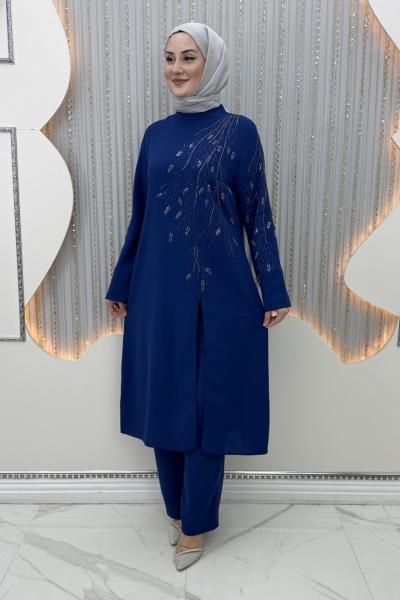 Ahsen Pantolonlu Takım Lacivert