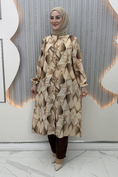 Albora Pantolonlu Takım Vizon