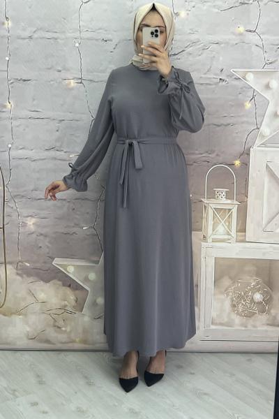Asude elbise Gri