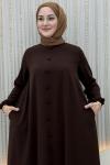 Ayende Elbise Kahverengi