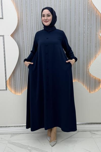 Ayende Elbise Lacivert