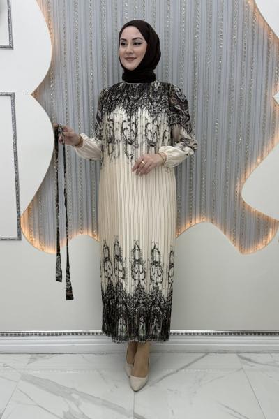 Bahar Elbise Kahverengi