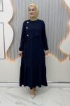 Begüm Elbise Lacivert