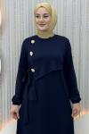 Begüm Elbise Lacivert