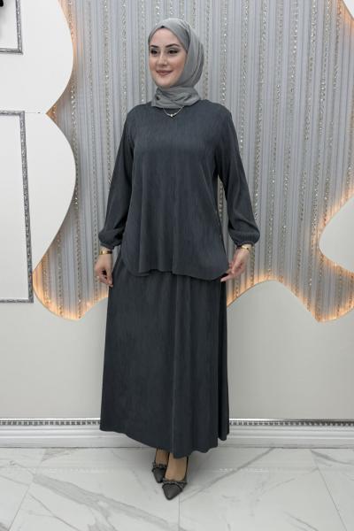 Bilsen Etekli Takım Gri