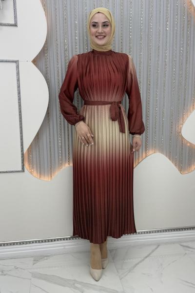 Birce elbise Bordo