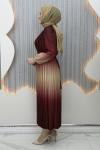 Birce elbise  Bordo