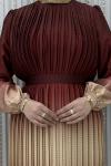 Birce elbise  Bordo