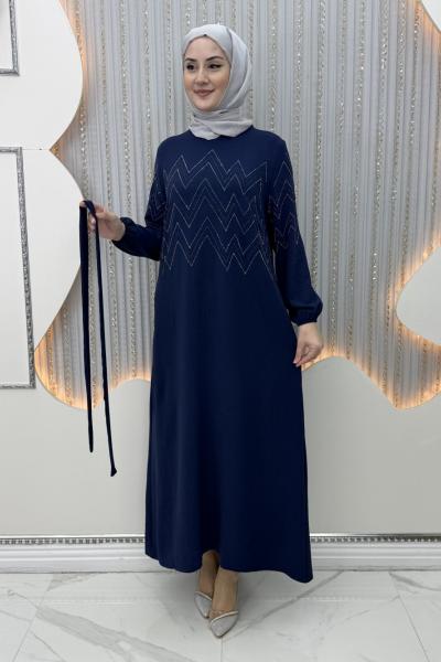 Büşra Elbise Lacivert