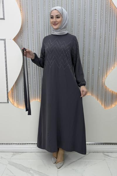 Büşra Elbise Gri