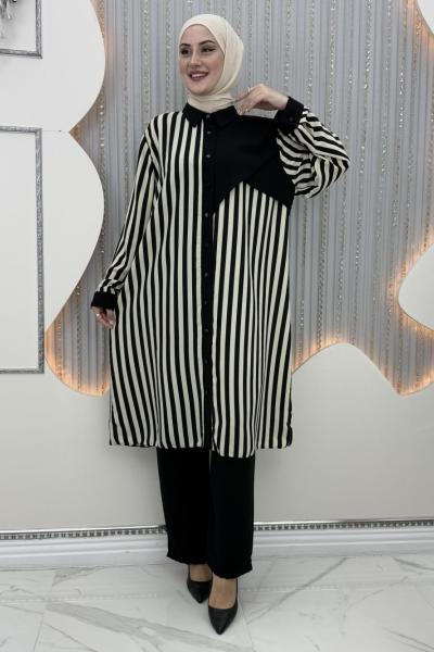 Çilen çizgili takım Siyah