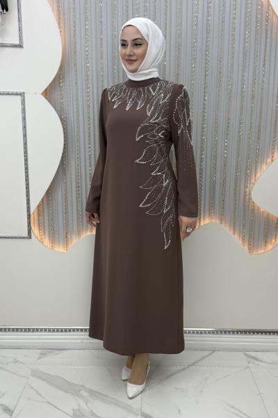 Denizyıldızı Abiye Kahverengi