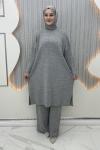 Derin Triko Takım Gri