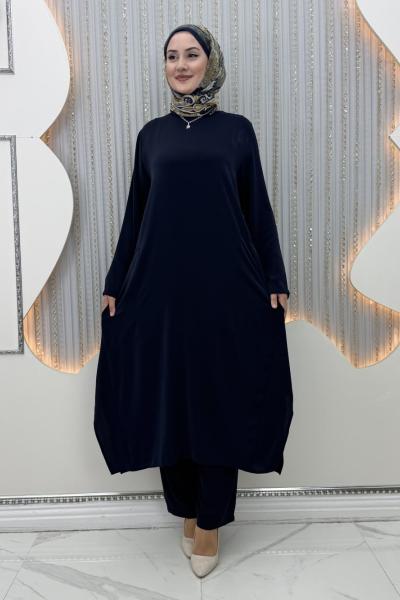 Dilara Pantolonlu Takım Lacivert