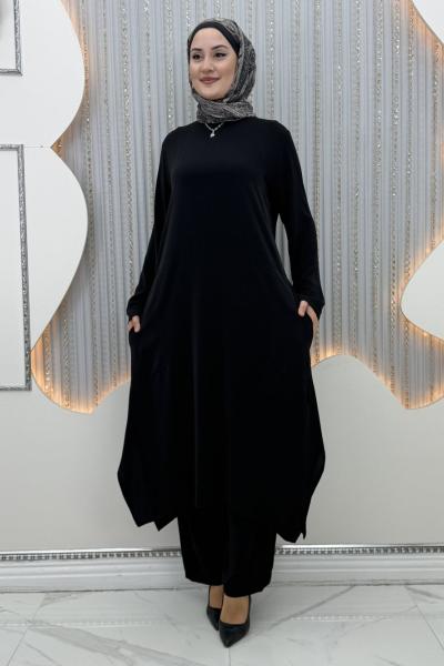 Dilara Pantolonlu Takım Siyah