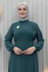 Dilruba Elbise Mint Yeşili