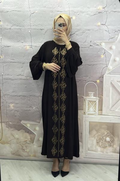 Elisa elbise Kahverengi